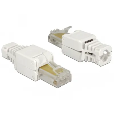 Produktbild von Netzwerk RJ45 Stecker werkzeugfrei Cat.5e UTP 2 Stück Delock