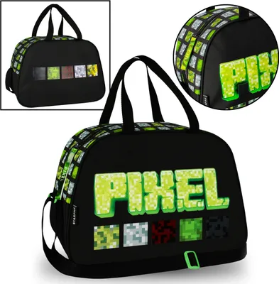 Produktbild von Pixel Game Jungen geräumige Sport-/Reise-Umhängetasche 39x16x27cm