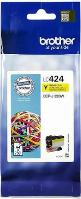 Zdjęcie produktu dla Brother – wkład atramentowy LC-424Y żółty | 5 sztuk