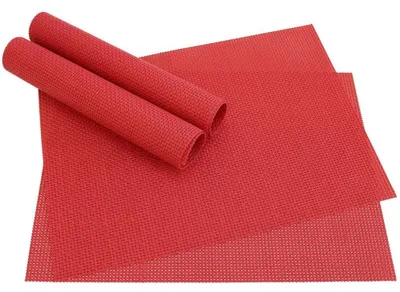 Immagine prodotto di Tovaglietta ELEGANCE rossa 4 pezzi come decorazione della tavola