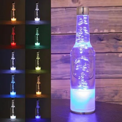 Zdjęcie produktu dla Kreatywna bezprzewodowa lampka stołowa LED – 7 kolorów oświetlenia do sypialni, biura i restauracji – ładowana przez USB