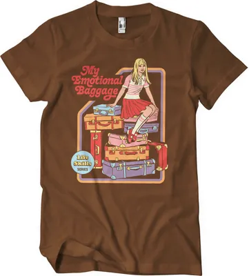 Produktbild von My Emotional Baggage T-Shirt - XX-Large - Brown
