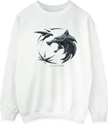 Produktbild von Netflix - "The Witcher" Sweatshirt für Herren BI47520 (L) (Weiß)