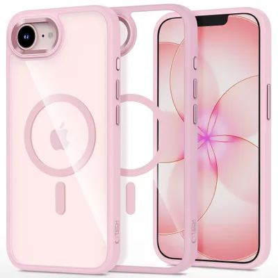Obrázek produktu pro Pouzdro Tech-Protect Magmat MagSafe pro iPhone 16e, 17e - průhledné růžové