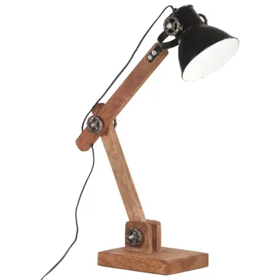 Image de vidaXL Lampe de bureau style industriel noir ronde 58x18x90 cm E27