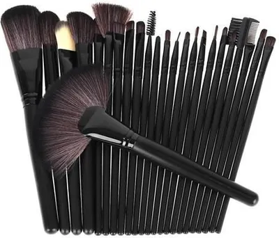 Immagine prodotto di Set di pennelli cosmetici 24 pezzi neri ISO 8573