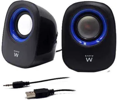 Immagine prodotto di Ewent EW3501, a 2 vie, 2.0 canali, con cavo, 5 W, 100 - 20000 Hz, nero