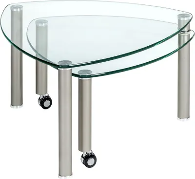 Produktbild von Beistelltisch Glas und Metall 80x80 cm