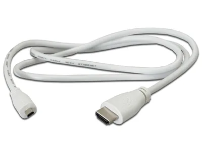 Produktbild von Raspberry Pi Micro HDMI zu HDMI Kabel Weiß 1M