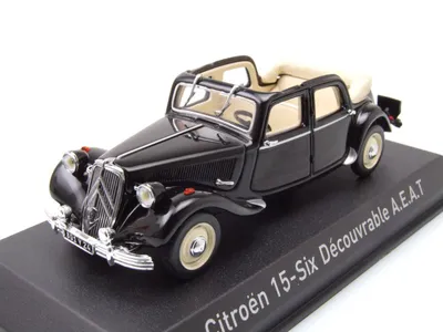 Produktbild von Citroen Tracton 15-Six Decouvrable A.E.A.T 1951 schwarz Modellauto 1:43 Norev