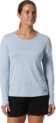 Produktbild von Mountain Hardwear Mighty Stripe™ Langarm-t-shirt Blau L Frau Blau L
