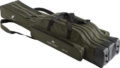Immagine prodotto di Astuccio per canne Mikado 3 scomparti 140cm irrigidito verde
