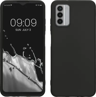 Produktbild von kwmobile Hülle kompatibel mit Nokia G42 5G Hülle - weiches TPU Silikon Case - Cover geeignet für kabelloses Laden - Schwarz
