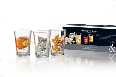 Produktbild von Kindergläser 24er Set 205ml Waldtiere