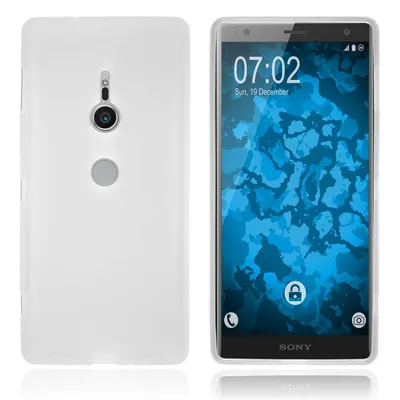 Produktbild von PhoneNatic Case kompatibel mit Sony Xperia XZ2 - clear Silikon Hülle matt Cover