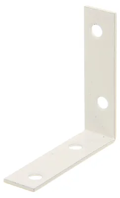 Produktbild von Alberts 848842 Stuhlwinkel, weiß kunststoffbeschichtet, 60 x 60 x 16 mm, 40er Set
