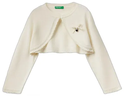 Zdjęcie produktu dla Sweter dla dziewczynek i chłopców marki United Colors of Benetton, kolor biały, rozmiar 2 lata