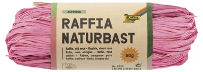 Naturbast 50 g Altrosa zum Basteln und Binden
