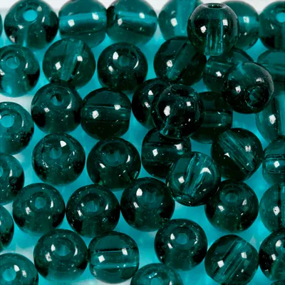 Produktbild von perlenset rund grün 4 mm 45 Stück
