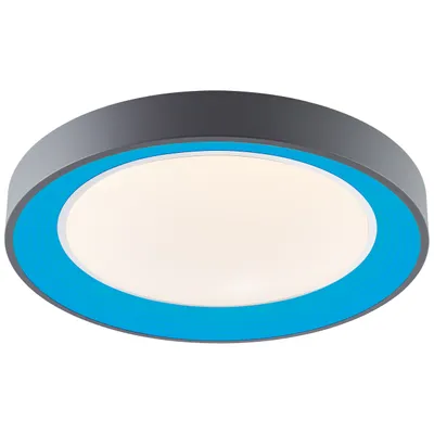 Productafbeelding van BRILLIANT donkergrijze LED-plafondlamp KATIA | Dimbaar plafondlamp via afstandsbediening | RGB-decorverlichting met instelbare lichtkleur | 30W, 2900 lumen, 3000 tot 6500 Kelvin