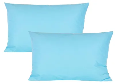 Produktbild von JACK 2er Set 40x60cm Outdoor Kissenhülle Bezug Wasserfest Stuhl Kissen Garten  Hellblau