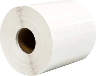 Produktbild von DULA Runde Etiketten - Transparent - 80mm - 500 Aufkleber auf Rolle - Siegel - Markierungspunkte - Leere runde Aufkleber auf Rolle