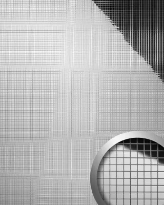 Productafbeelding van WallFace 27377 M-STYLE Wandbekleding spiegel zilver zelfklevend | 0,96 m2