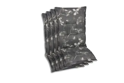Produktbild von GO-DE Textil, Sesselauflage Mittellehner, 4er Set, Farbe: taupe, Maße ca.: 108 cm x 50 cm x 6 cm, Rückenhöhe: 60