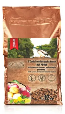 Obrázek produktu pro O'Canis Premium suché krmivo pro psy s kachnou, prosem a bramborami 12 kg