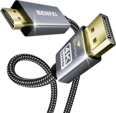 Produktbild von BENFEI HDMI-Kabel DisplayPort auf HDMI Kabel 1.8m 4K 30Hz