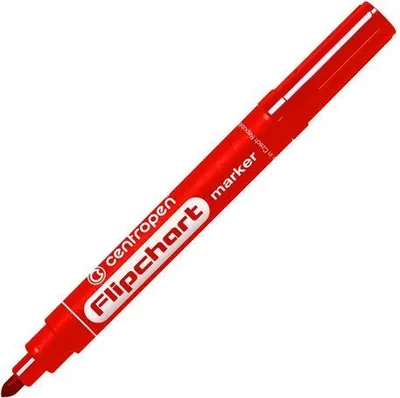 Obrázek produktu pro Centropen flipchart marker 8550 2.5mm nepropíjí se papírem, cena za 1ks červený