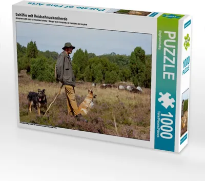 Produktbild von Calvendo Schäfer mit Heidschnuckenherde 1000 Teile Puzzle quer 640x480mm, Kuttig Siegfried; 7398542