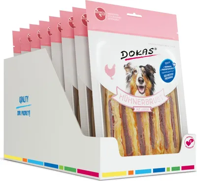 Produktbild von DOKAS - Hühnerbrust mit Leber 8er Pack (8 x 220g)
