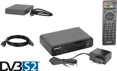 Produktbild von Humax HD Fox Bundle Sat-Receiver HDMI, SCART, 1 TB Festeplatte, HDMI Kabel, 1,5m