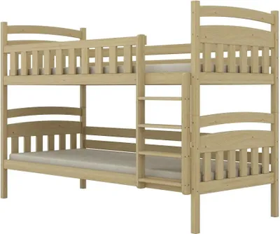 Zdjęcie produktu dla Łóżko piętrowe JULITA 180x90 sosna lakierowana drewniane