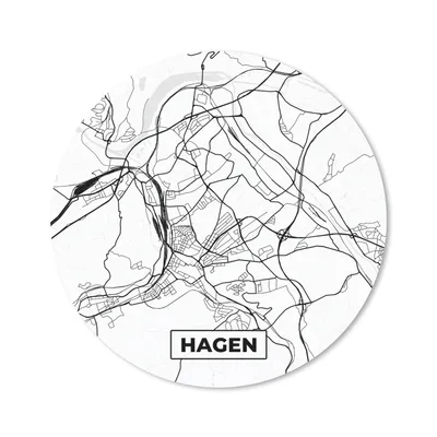 Produktbild von MuchoWow® Mauspad Mousepad Hagen - Karte - Stadtplan - Karte 50x50 cm - Mousepads - Maus Mat - Pad - Mausunterlage - Vinyl
