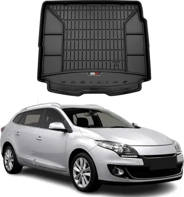 Image de Tapis de Coffre pour Renault Megane 2008-2015 Noir