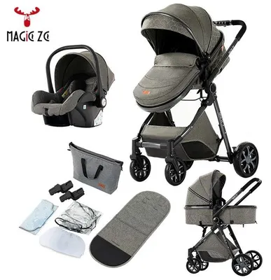 Productafbeelding van MAGIC ZC 3-in-1 kinderwagen met autostoel en reiswieg