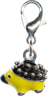 Produktbild von Igel Charm Anhänger Bettelarmband Miniblings Charms Metall emailliert gelb