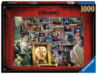 Obrázek produktu pro Puzzle 1000 dlk - Padouch - Cruella de Mon