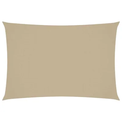 Image de vidaXL Voile d'ombrage Oxford Rectangulaire 3x5 m Beige