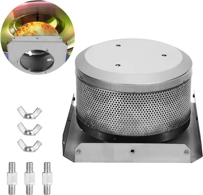 Productafbeelding van Terrasverwarmer Onderdelen - Vervangingsdelen Piramide - Buitenverwarming Reparatie - Roestvrij Staal 304 - 18cm Diameter - Zilver