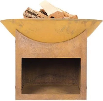 Produktbild von La Hacienda 58240, Freistehende Feuerstelle, offen, Brennholz, Terrakotta, Draußen, Eisenguss, Stahl