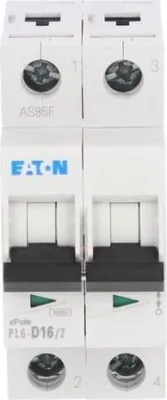 Produktbild von Leitungsschutzschalter 2P D 16A 6kA AC PL6-D16/2 286579