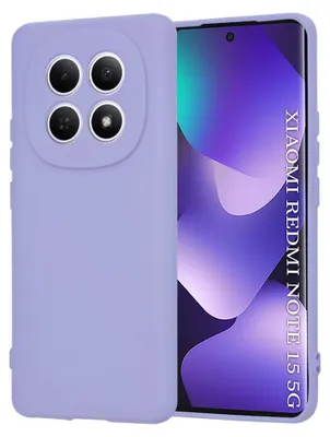 Produktbild von Techsuit – SoftFlex Silikonhülle für Xiaomi Redmi Note 15 5G / Note 15 4G / Poco M8 5G – hellviolett