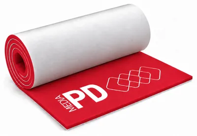 Produktbild von PD Media Moosgummi-Platte 50 x 100 cm, 5 mm, Rot, 5 Stück, selbstklebend – EVA Foam zum Basteln und für DIY