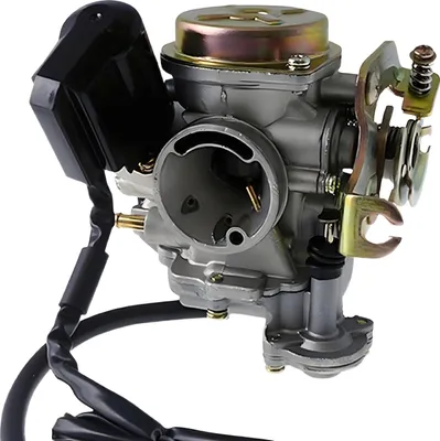 Image de Maxtuned carburateur de remplacement compatible avec 50 - 80 cc GY6 type de moteur QMB139 / QMA139 / China Scooter, complet (y compris E-Choke)