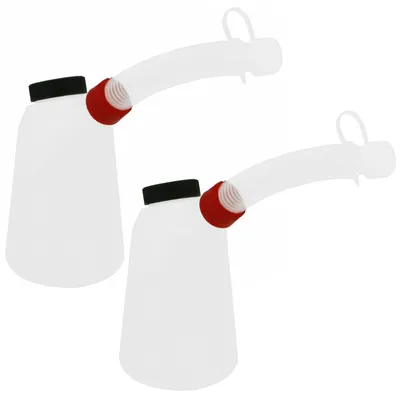 Produktbild von 2x Ölkanne 1 Liter Behälter flexiblen Ausgießer YT-06980