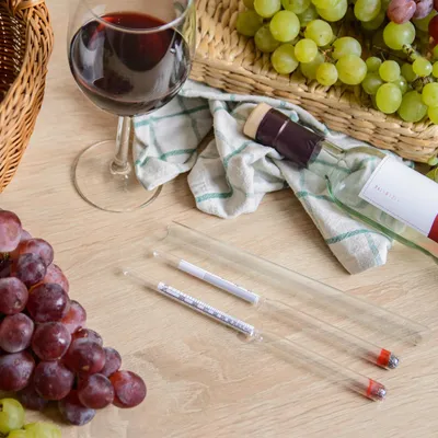 Obrázek produktu pro Alkoholmetr – areometr – přesný – skleněný – stupnice – certifikát FCM