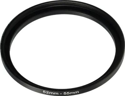 Produktbild von vhbw Step-Up-Ring Adapter 52mm - 55mm für Kamera Objektiv - Filteradapter, Metall Schwarz